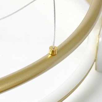 Люстра подвесная 60*150 см, 2*LED*20W 4000K матовое золото Lussole Bradford LSP-7161