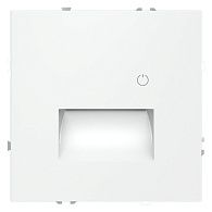 Подсветка светодиодная встраиваемая Voltum S70 с датчиком, белый матовый пластик Soft touch VLS070702