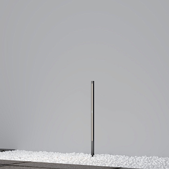 Садово-парковый светильник 2,5*87,5 см, LED, 12W, 3000К, Maytoni Pole O440FL-L12GF3K серый