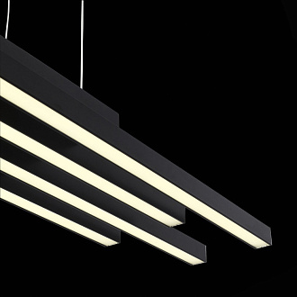 Люстра подвесная 100*28 см, 38W, 3000K/4000K/6000K ST LUCE SAMENTO SL933.403.04 Черный