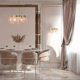 Подвесной светильник 56*25 см, 12*E14 LOFT IT Jersey бронза 10296/600