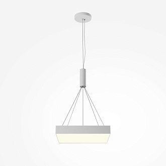 Светильник 40 см, 45W, 3000K, Maytoni Zon C032CL-45W3K-SQ-W, белый