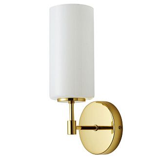 Бра Favourite Palmarius 2815-1W, D145*W120*H320, Каркас золотого цвета, плафон из белого матового стекла