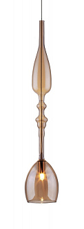 Светильник подвесной 9 см, Crystal Lux LUX NEW SP1 C AMBER Золотой