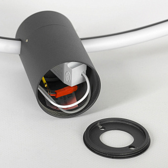 Бра настенное 118*10*18 см, 1*led*16W 3000K Lussole Lowell LSP-7114 черный