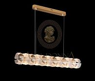 Люстра 9379-1200, L1200*150 / H150 LED, 60W, 3000K, Alva Donna, Золото шампань