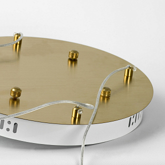 Подвесной светильник 30*100 см, 12*LED*3W 4000K Lussole Cayuga LSP-7183 Бронзовый