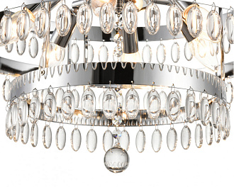 Подвесная люстра  50*102 см, 6*E14 хром Vele Luce Breeze VL3263P06