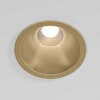 Потолочный акцентный светильник 8*8*6 см, LED, 15W, 4000K, Elektrostandard Forte 25071/LED, латунь, вр 7,1 см