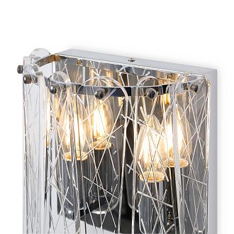 Бра 13,3*21,5-23 см, 2*E14*60W Freya Surface FR2048WL-02CH, Хром