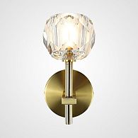 Бра Boule de Cristal Single Sconce Brass 22*11*22 см, 1*G9*40W, ImperiumLoft 44.234, Латунь