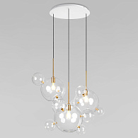 Подвесная люстра 107 см, Loft IT Bolle 2034-D3, белый-золото