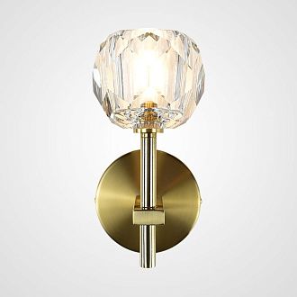 Бра Boule de Cristal Single Sconce Brass 22*11*22 см, 1*G9*40W, ImperiumLoft 44.234, Латунь