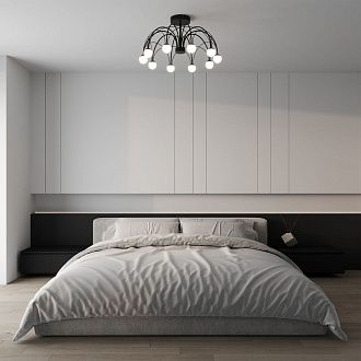 Светильник 65*65*35 см, LED*35W, 4000K, Eurosvet Ragno 90035/10, черный, a069307