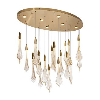 Светильник 120*120*150 см, LED*77W, 4000K, Modelux  ML.89181.18 BS, Латунь