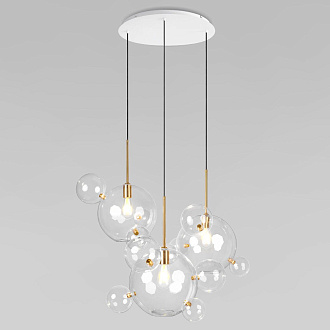 Подвесная люстра 107 см, Loft IT Bolle 2034-D3, белый-золото