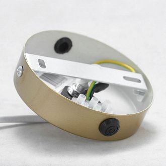 Подвесной светильник диаметр 15 см Lussole Ondulati LSP-8352 золото
