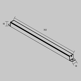 Блок питания PSL003 12V 60W IP 20 811018, 31*2*2 см, Maytoni Led Strip 811018, Серебро