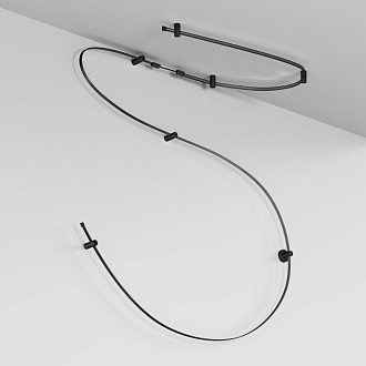 Шинопровод 500*4541,5*1,5 см, Maytoni Technical Magnetic track system Flexity накладной черный TRX200-115B черный