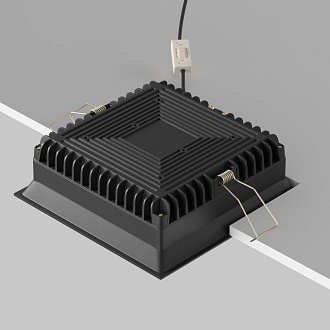 Светильник 17 см, 24W, 3000-6000K, Technical DL056-24W3-4-6K-B, черный, вр 16,1*16,1 см