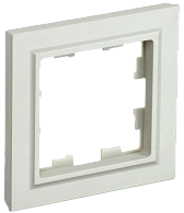 BRITE Рамка 1 пост РУ-1-БрКр бежевый