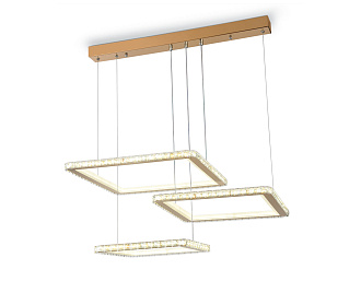 Светильник подвесной 68*46*74 см,  180W, 3000К, золото Ambrella Acrylica Ice FA1761