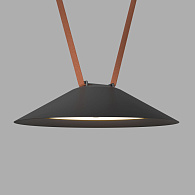 Трековый однофазный светильник 30 см, 20W, 3000K, Denkirs Belty Flow DK5565-BK, черный