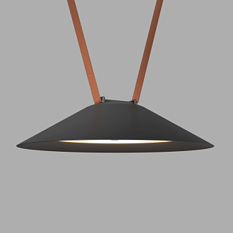 Трековый однофазный светильник 30 см, 20W, 3000K, Denkirs Belty Flow DK5565-BK, черный