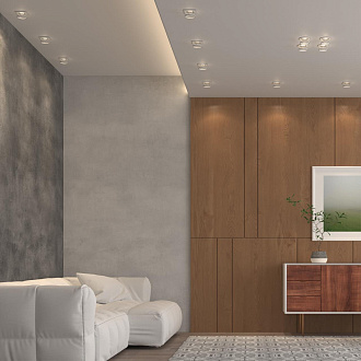 Светильник 10 см, NovoTech GEM 370919, белый, вр 7 см