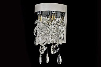 Бра *18*23 см, 3*GAL *W, Arti Lampadari Flusso Nickel Flusso H 2.18.638 N, никель