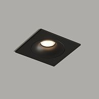 Светильник встраиваемый 10,6*10,6*4 см, вр 9,5 см, 1*GU10*50W, Denkirs Roto DK2121-BK, черный