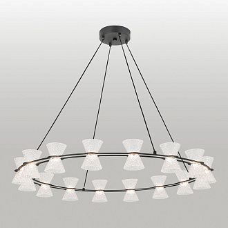 Люстра подвесная *88*45-105 см, 16*LED*3W, 3000K, Lussole Sherman LSP-7466, черный