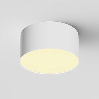 Накладной светильник 12*12*6 см,  LED, 12W, 3000К, Maytoni Technical Zon C032CL-12W2.7K-RD-W белый