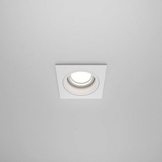 Светильник, 9 см, 50W, белый, Maytoni Akron DL026-2-01W, встраиваемый