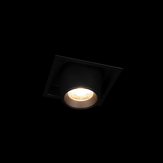 Встраиваемый светильник 8*8*6 см, 1*LED*7W 4000K LOFT IT Flash 10319/B Black черный, вр 7,5 см