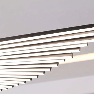 Подвесная люстра 27*150 см, 2*LED, 60W, 4000K, Favourite Vingar 4381-2P, чернный матовый