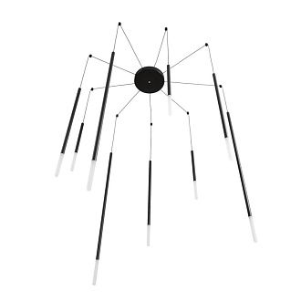 Подвесная люстра  405 см, 27W, 3000K, Lumion Ledio Stick 8400/27L, черный