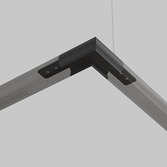 Коннектор 5*2,6*4543,2 см, Maytoni Technical Magnetic track system Basity черный TRA172CL-R-11B черный