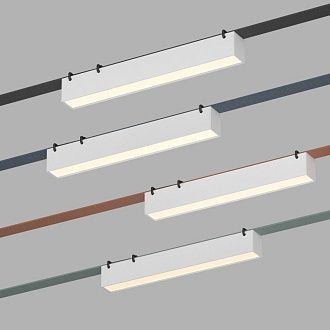 Светильник на шине 32,3*4*4,5- см, *LED*12W, 2700-6000K, Denkirs BELTY LINEAR DK5674-WH, черный пластик