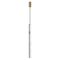 Подвесной светильник 6*150 см, 1 LED*15W, 3000 К, Odeon Light Marbella, латунь 6674/20L