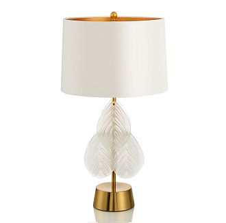 Настольная лампа 38*38*68 см, 1*E27 Gerhort G32139/1T BRS+CL WT, Бронза;Прозрачный