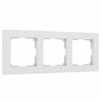 W0032401 Рамка на 3 поста Hammer, белый Werkel, 4690389163425