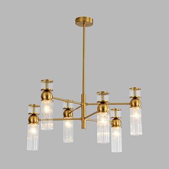 Люстра *62*72,5-72,5 см, 6*E14*40W, Lumion Denver LUM8276/6, латунь