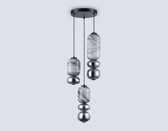Подвесной светодиодный светильник **205-205 см, **W, 3000K, Ambrella Light High Light LH11036, черный