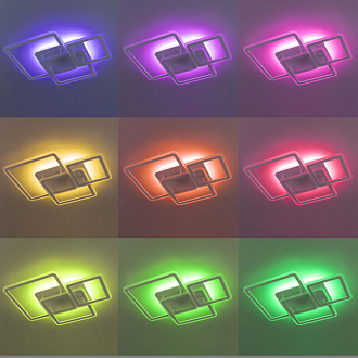 Люстра RGB 65*51*11 см, LED*70 W, 3000-5500 К, Белый Citilux Тринити CL238230E