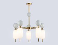 Светильник на штанге **37-75 см, 5*G9*28W, K, Ambrella Light High Light LH53104, латунь