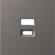 Donel A07 матовый титан накладка для розеток USB, серия DB, DE28645
