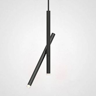 Подвесной светильник GORDIAN Black 6W 30*2,5*45 см, 2*LED*3W, 3000, 4000, 5000K, ImperiumLoft gordian01, Чёрный
