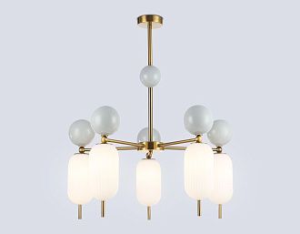 Светильник на штанге **37-75 см, 5*G9*28W, K, Ambrella Light High Light LH53104, латунь