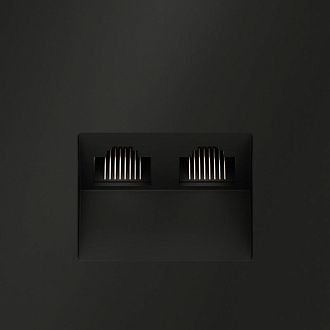 Розетка компьютерная встраиваемая Voltum S70 двойная RJ45+RJ45 кат.6, черный матовый пластик Soft touch VLS060208